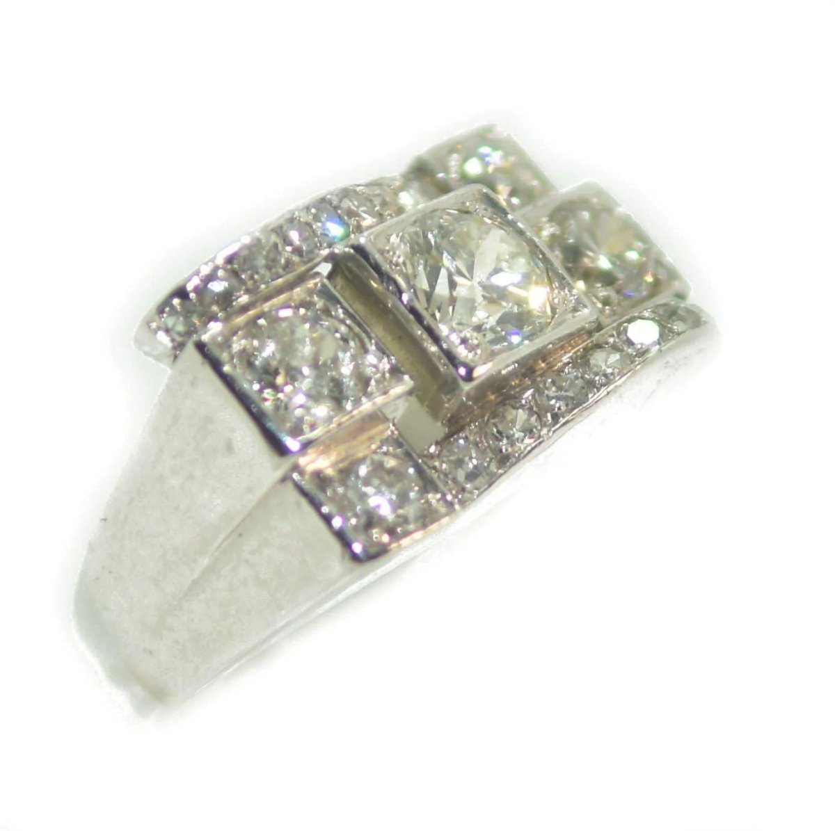 Bague platine diamant 1930 - Castafiore