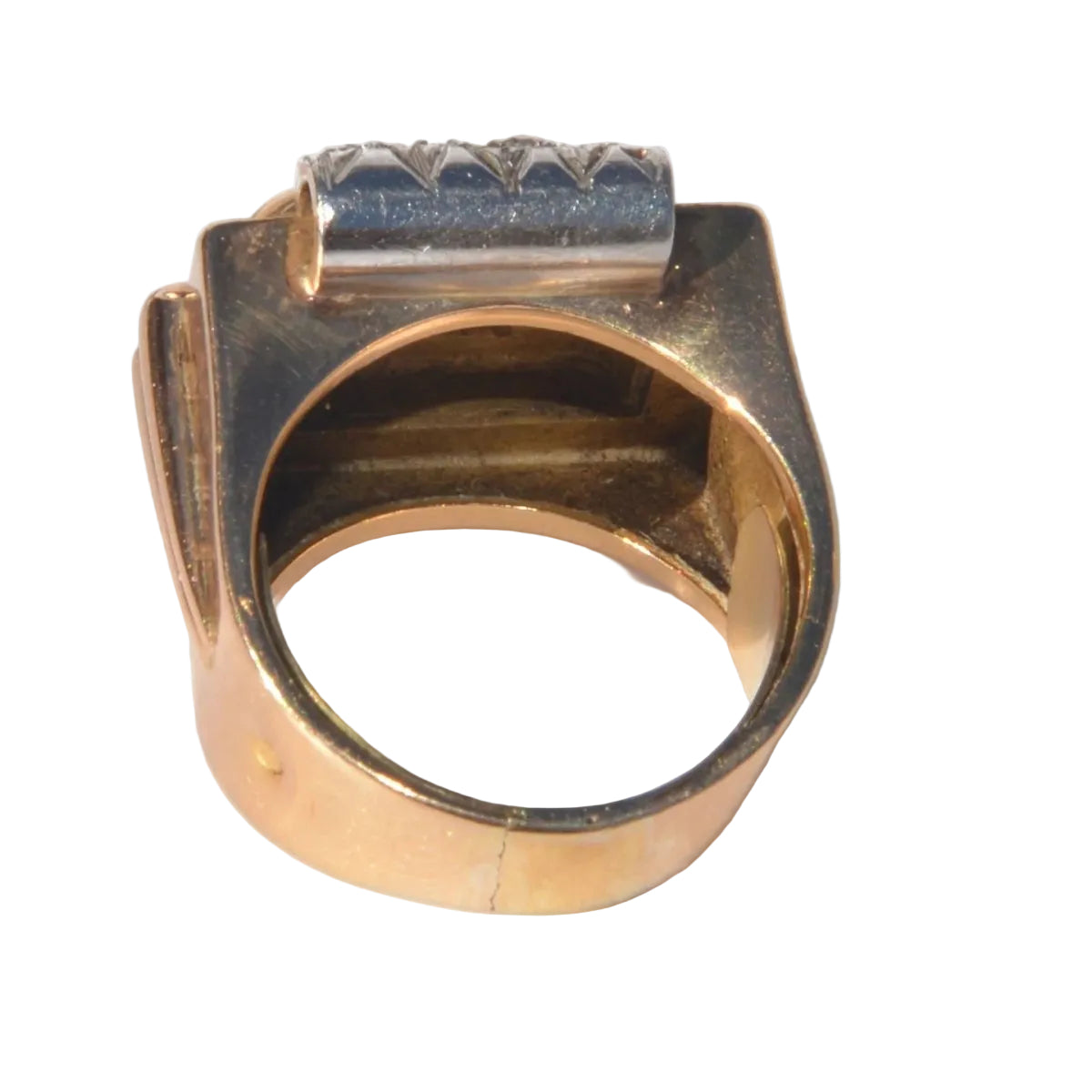 Bague platine et diamant 1950 - Castafiore