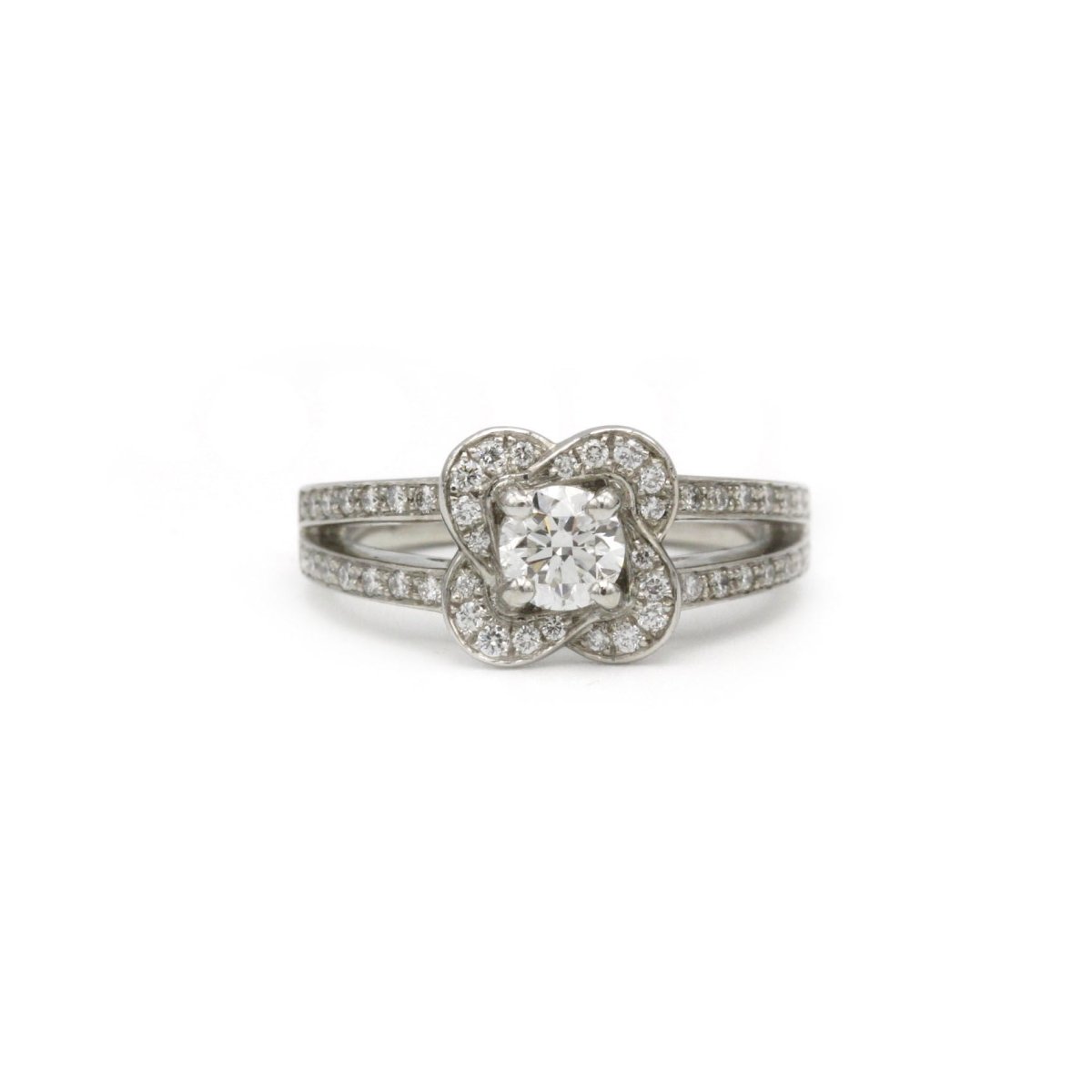 Bague - Platine Et Diamants - Castafiore