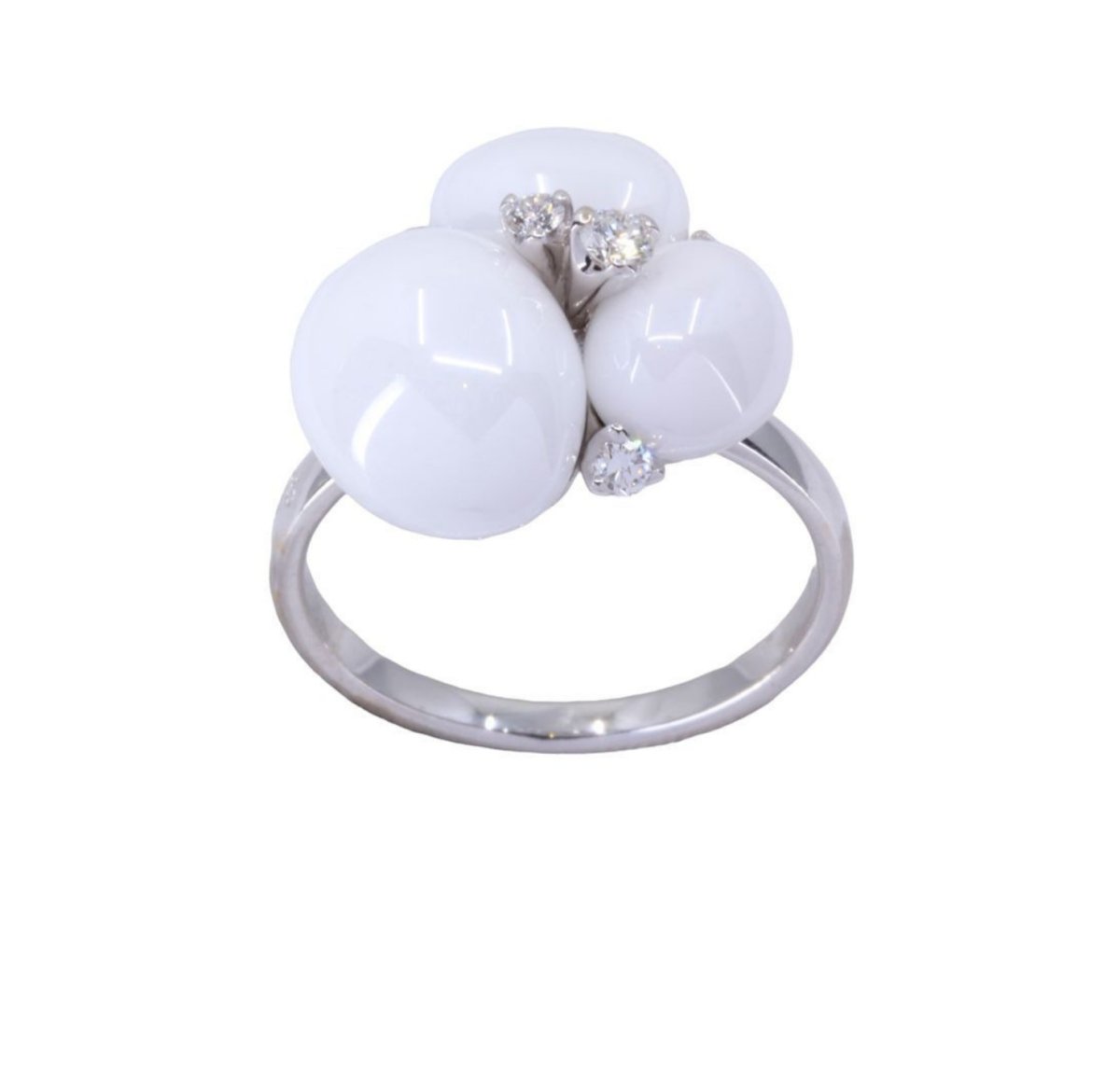 Bague POMELLATO "Capri" en or blanc et diamant - Castafiore