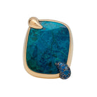 Bague POMELLATO, "Le grand bleu", en or rose, chrysocolle et saphirs - Castafiore