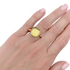 Bague Pomellato, "Nudo Maxi", quartz citron. - Castafiore