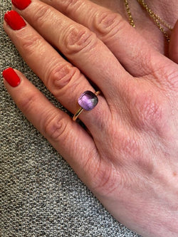 Bague POMELLATO Nudo petit en améthyste et or jaune - Castafiore