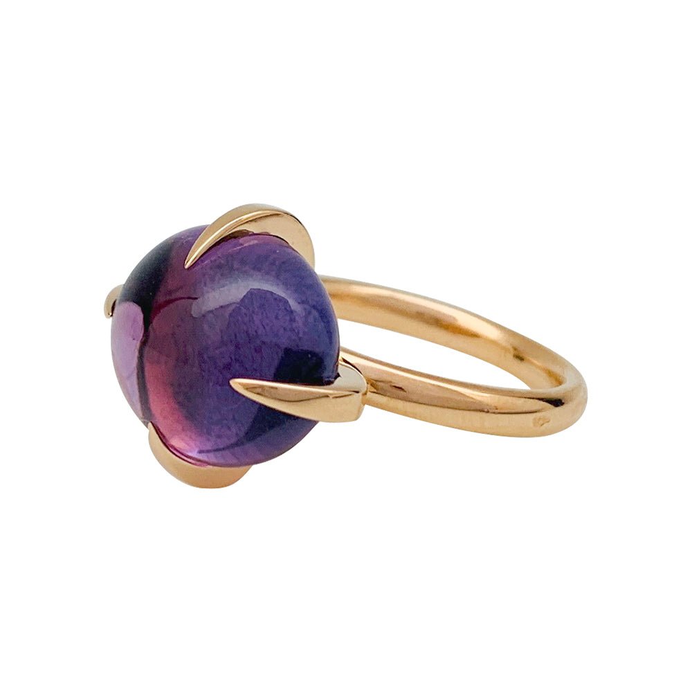 Bague POMELLATO "Veleno" or rose et améthyste - Castafiore