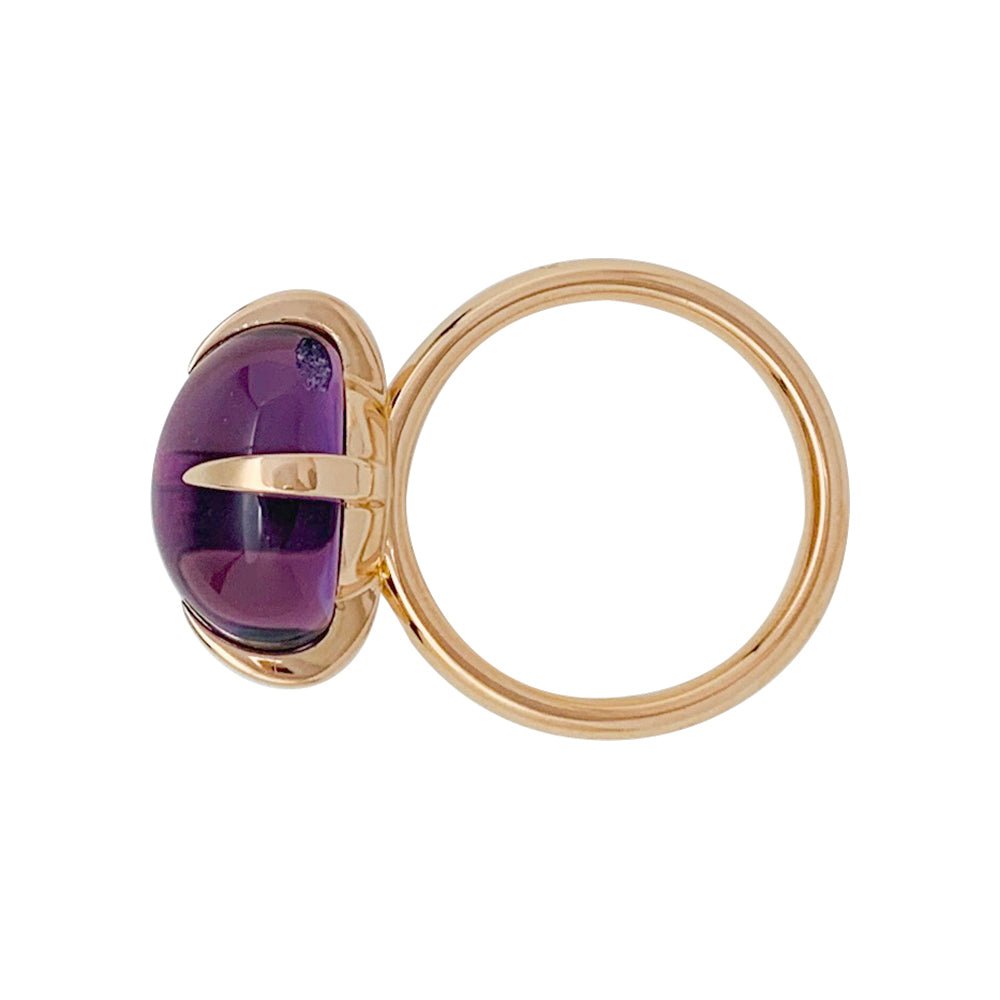 Bague POMELLATO "Veleno" or rose et améthyste - Castafiore