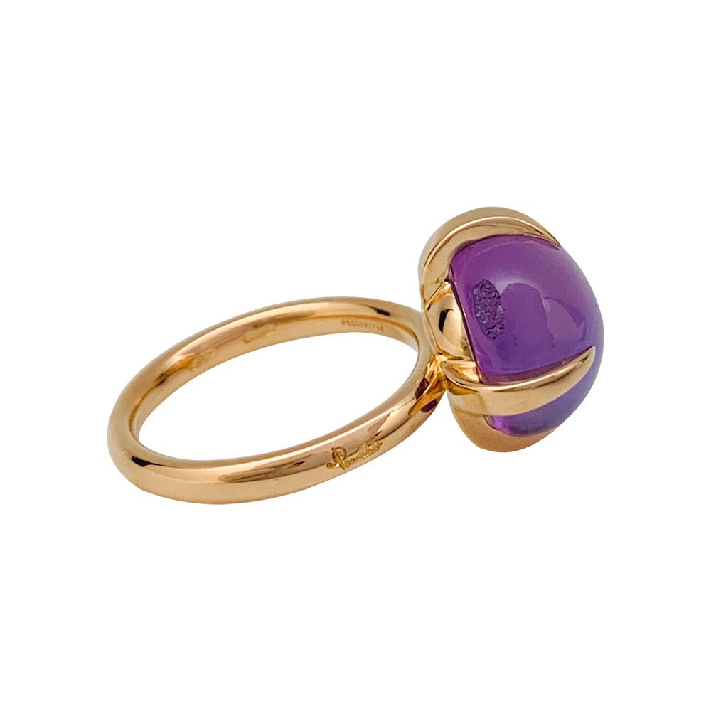 Bague POMELLATO "Veleno" or rose et améthyste - Castafiore
