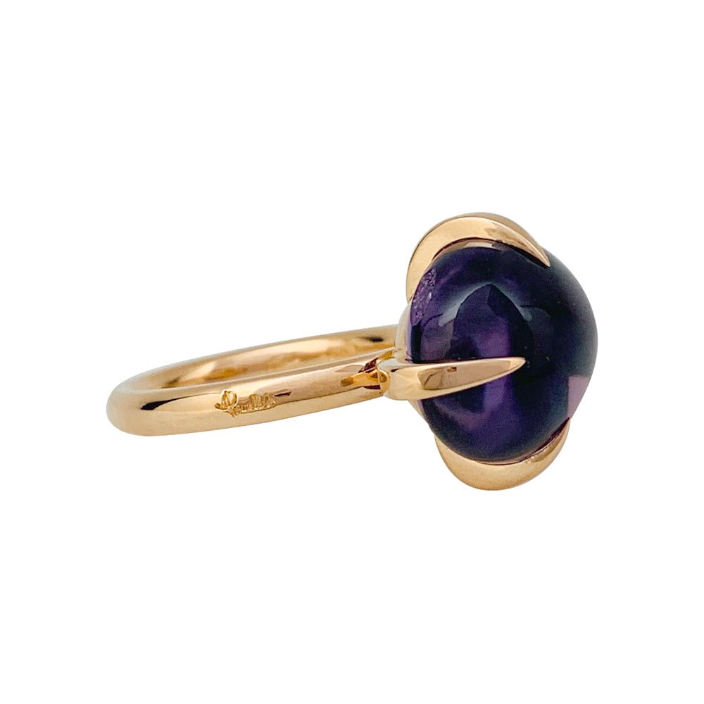Bague POMELLATO "Veleno" or rose et améthyste - Castafiore