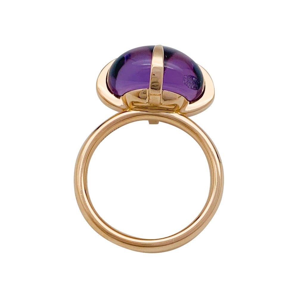 Bague POMELLATO "Veleno" or rose et améthyste - Castafiore