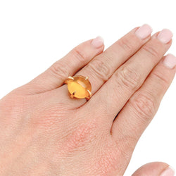 Bague POMELLATO "Veleno" or rose et citrine - Castafiore