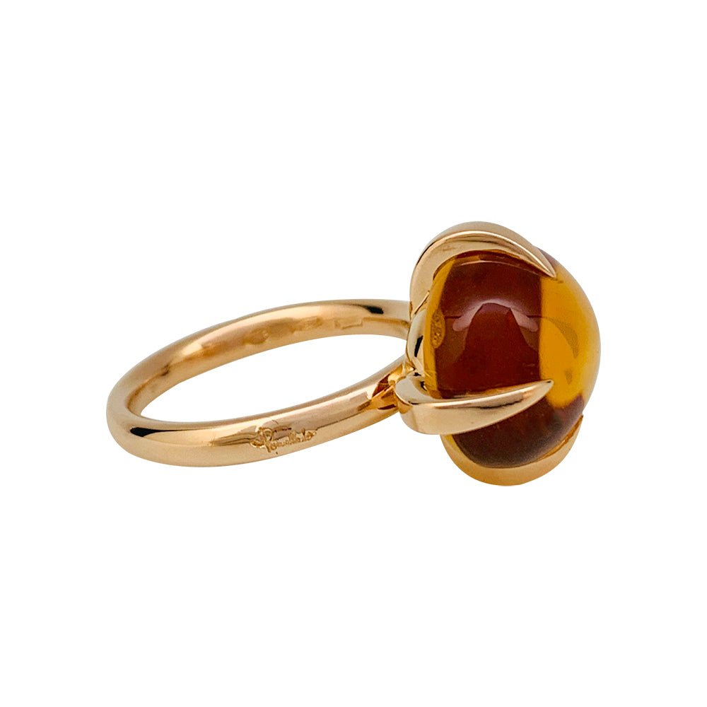 Bague POMELLATO "Veleno" or rose et citrine - Castafiore