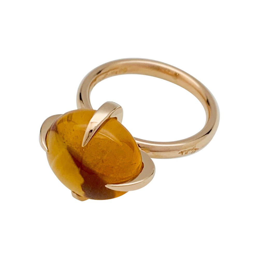 Bague POMELLATO "Veleno" or rose et citrine - Castafiore