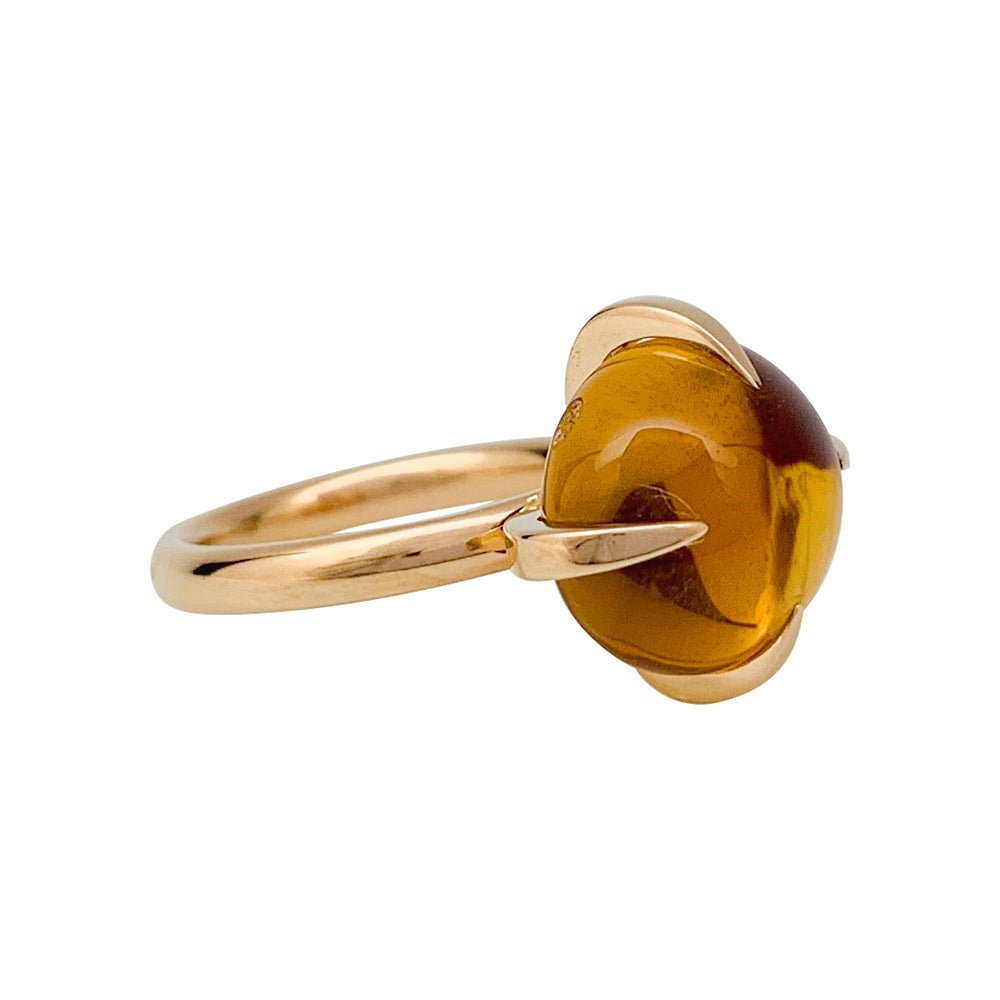 Bague POMELLATO "Veleno" or rose et citrine - Castafiore