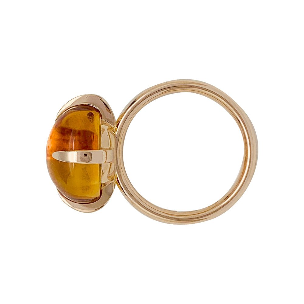 Bague POMELLATO "Veleno" or rose et citrine - Castafiore