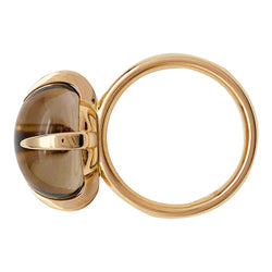 Bague POMELLATO "Veleno" or rose et quartz fumé - Castafiore