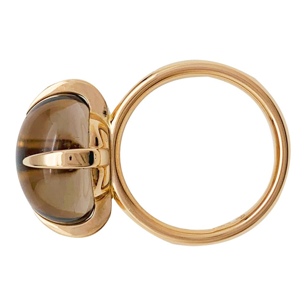 Bague POMELLATO "Veleno" or rose et quartz fumé - Castafiore