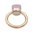 Bague Pomellato,"Nudo Classic", deux ors et quartz rose. - Castafiore