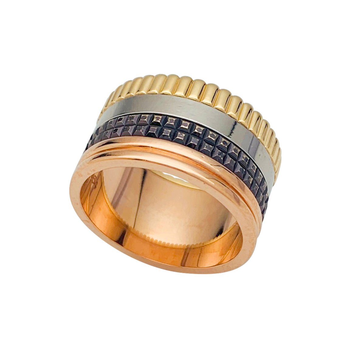 Bague "Quatre Classique Large" BOUCHERON , quatre tons - Castafiore