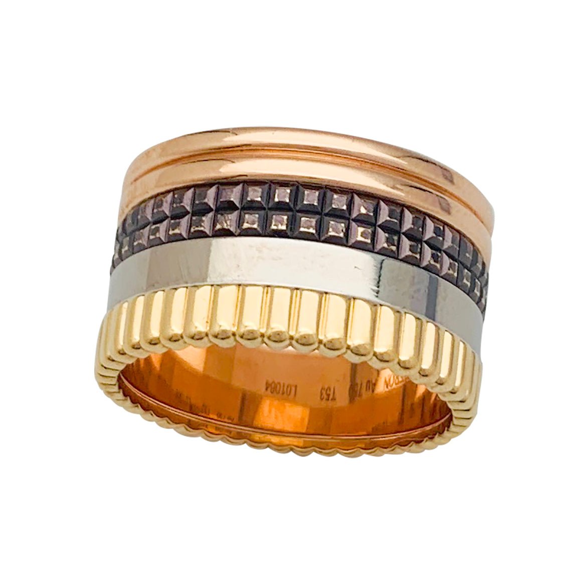Bague "Quatre Classique Large" BOUCHERON , quatre tons - Castafiore