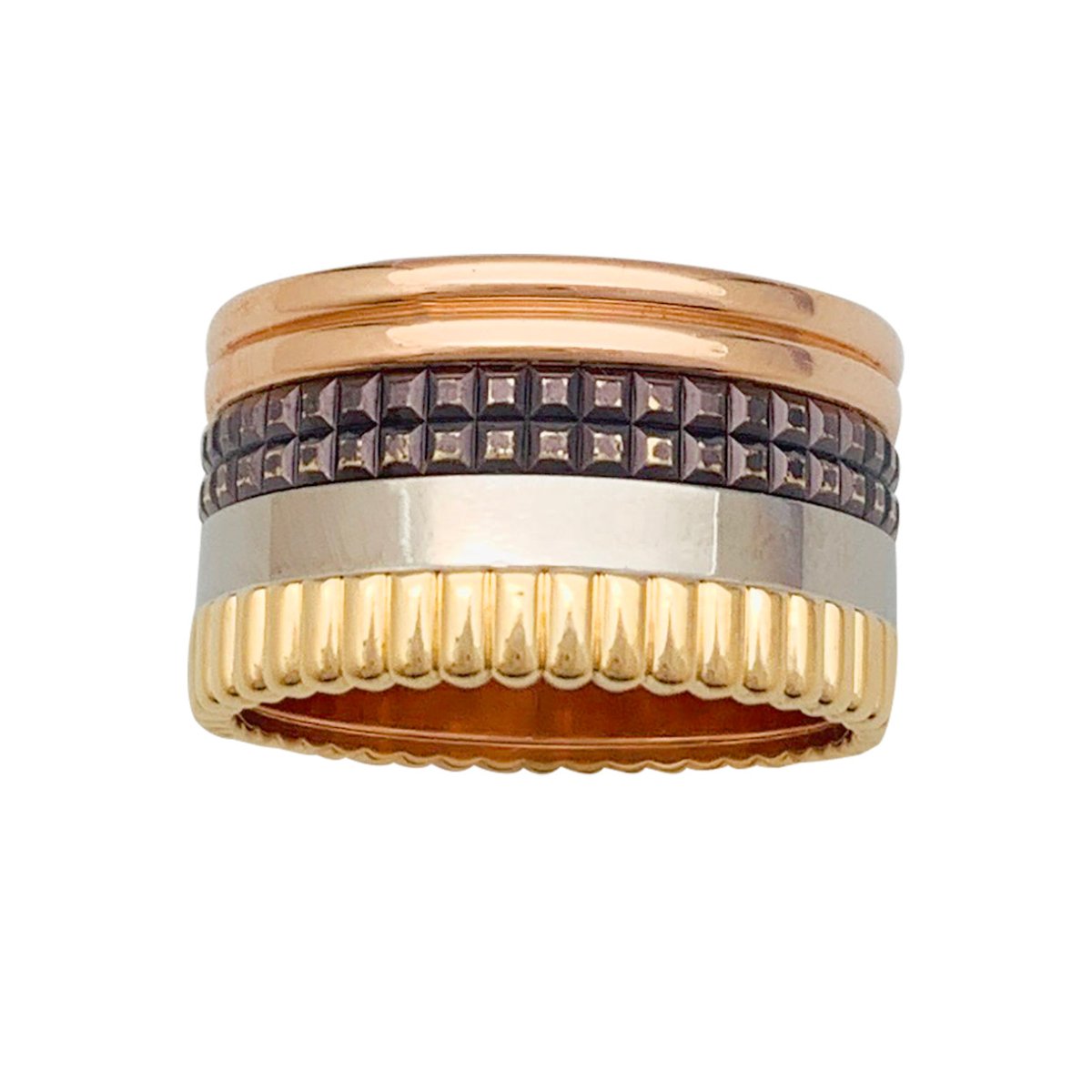 Bague "Quatre Classique Large" BOUCHERON , quatre tons - Castafiore