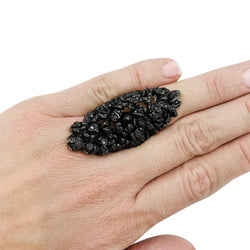 Bague REPOSSI "Nérée" en or blanc noirci et diamants - Castafiore