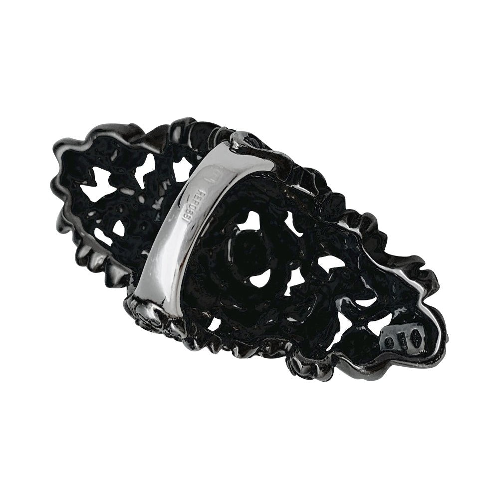 Bague REPOSSI "Nérée" en or blanc noirci et diamants - Castafiore