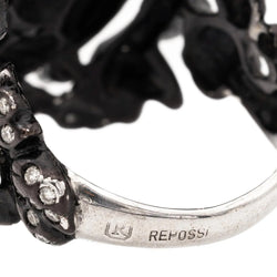 Bague REPOSSI "Nérée" en or noir et diamants - Castafiore