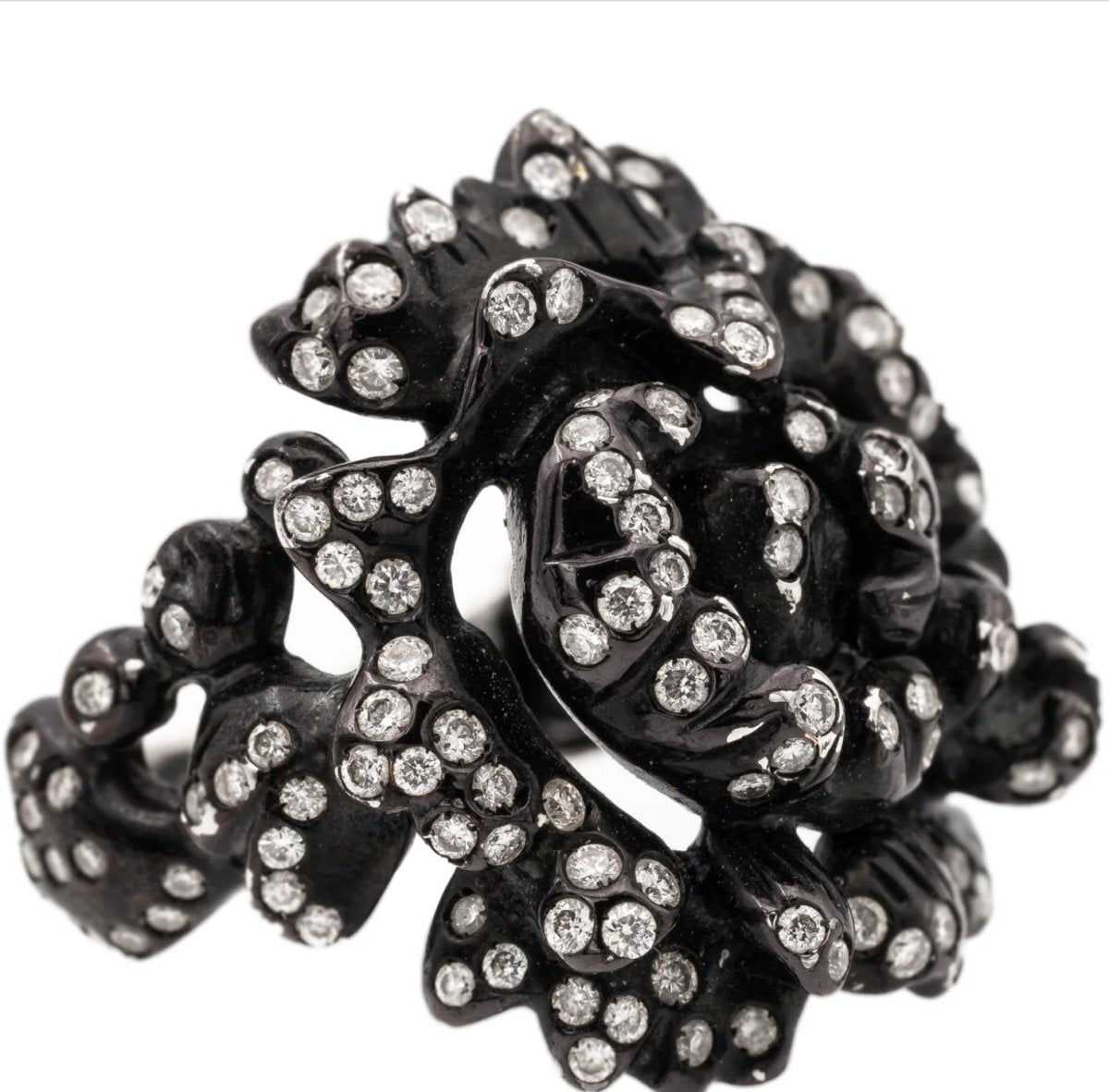 Bague REPOSSI "Nérée" en or noir et diamants - Castafiore
