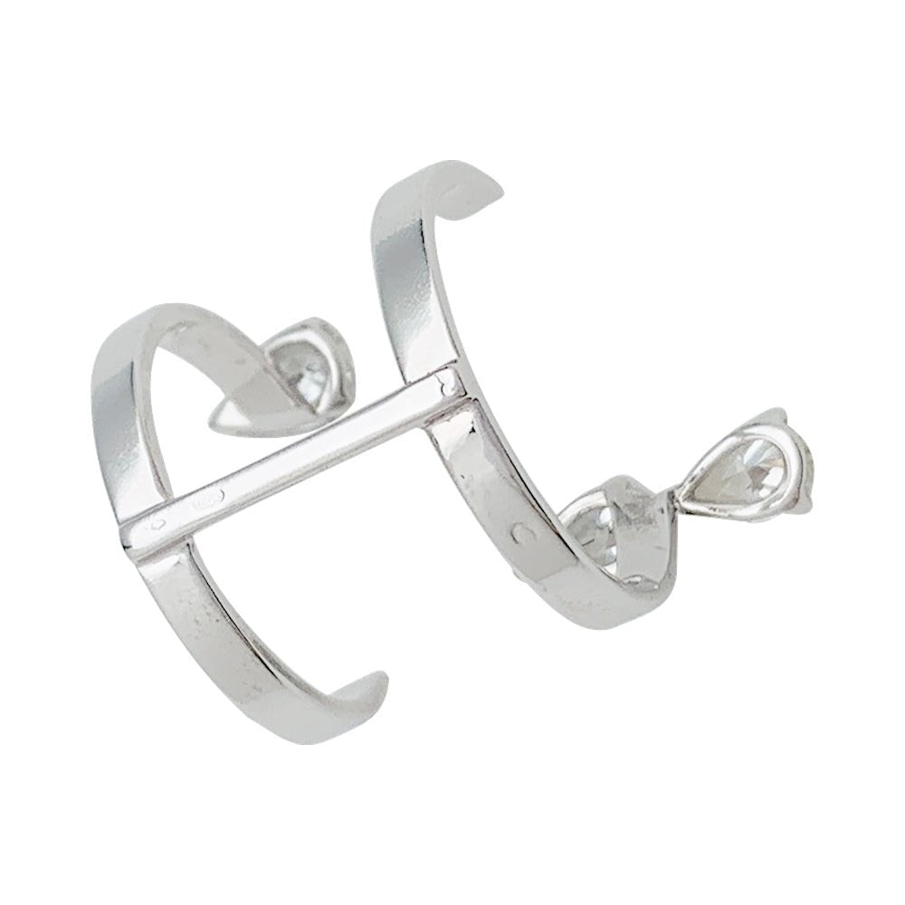 Bague REPOSSI "Serti sur vide", or blanc et diamants - Castafiore