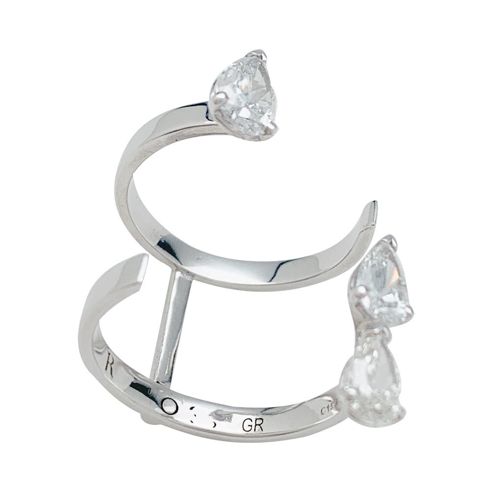 REPOSSI ring Serti sur vide white gold and diamonds Castafiore