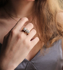 Bague Rétro 1940 Noeud - Castafiore