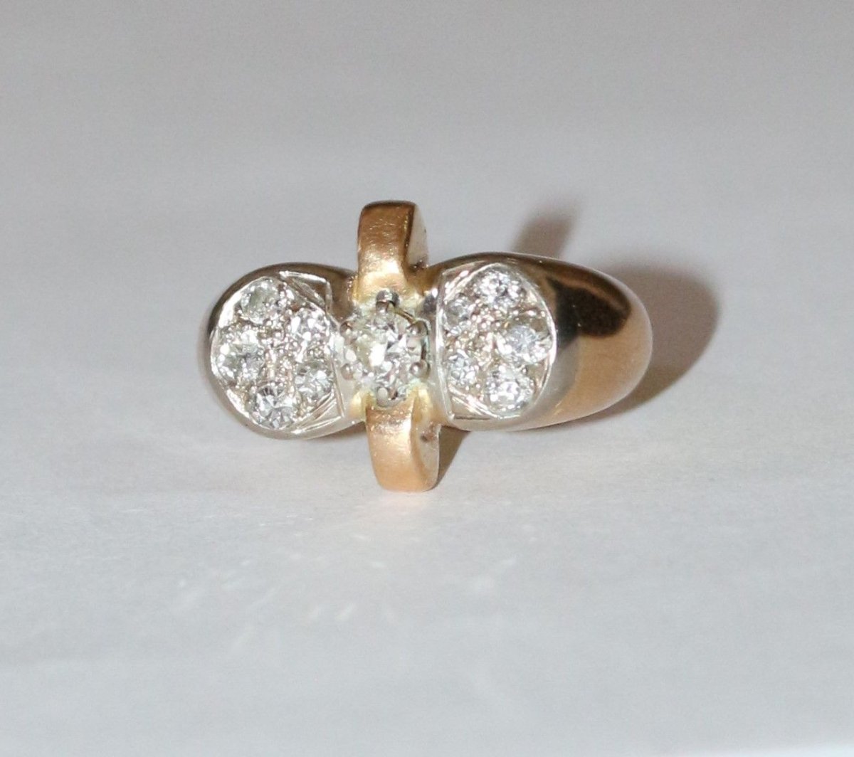 Bague Rétro 1940 Noeud - Castafiore