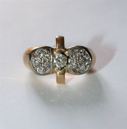 Bague Rétro 1940 Noeud - Castafiore