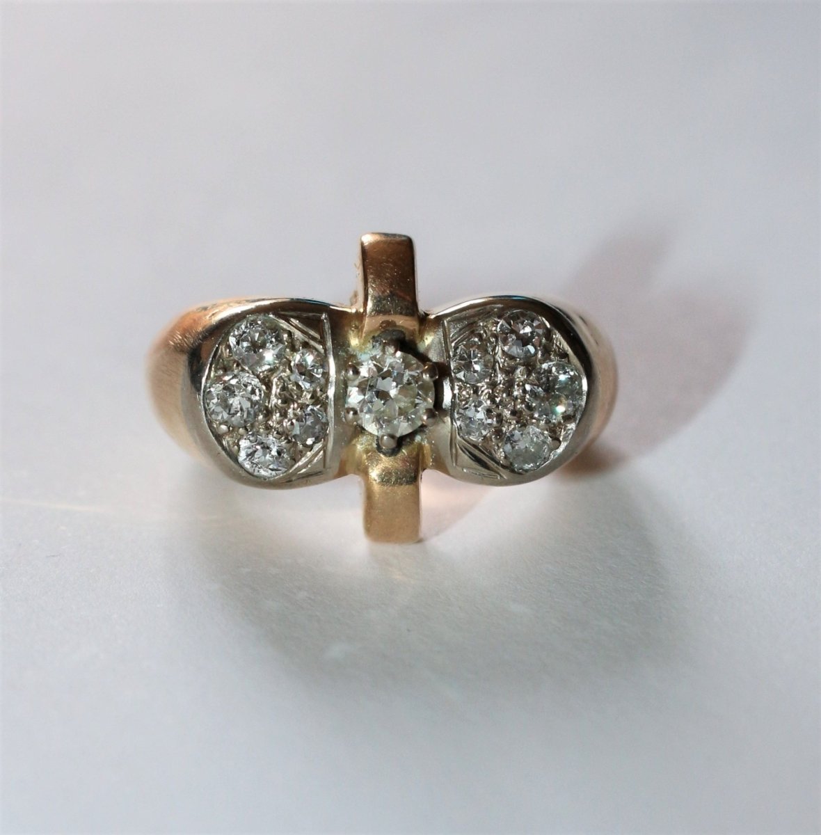 Bague Rétro 1940 Noeud - Castafiore