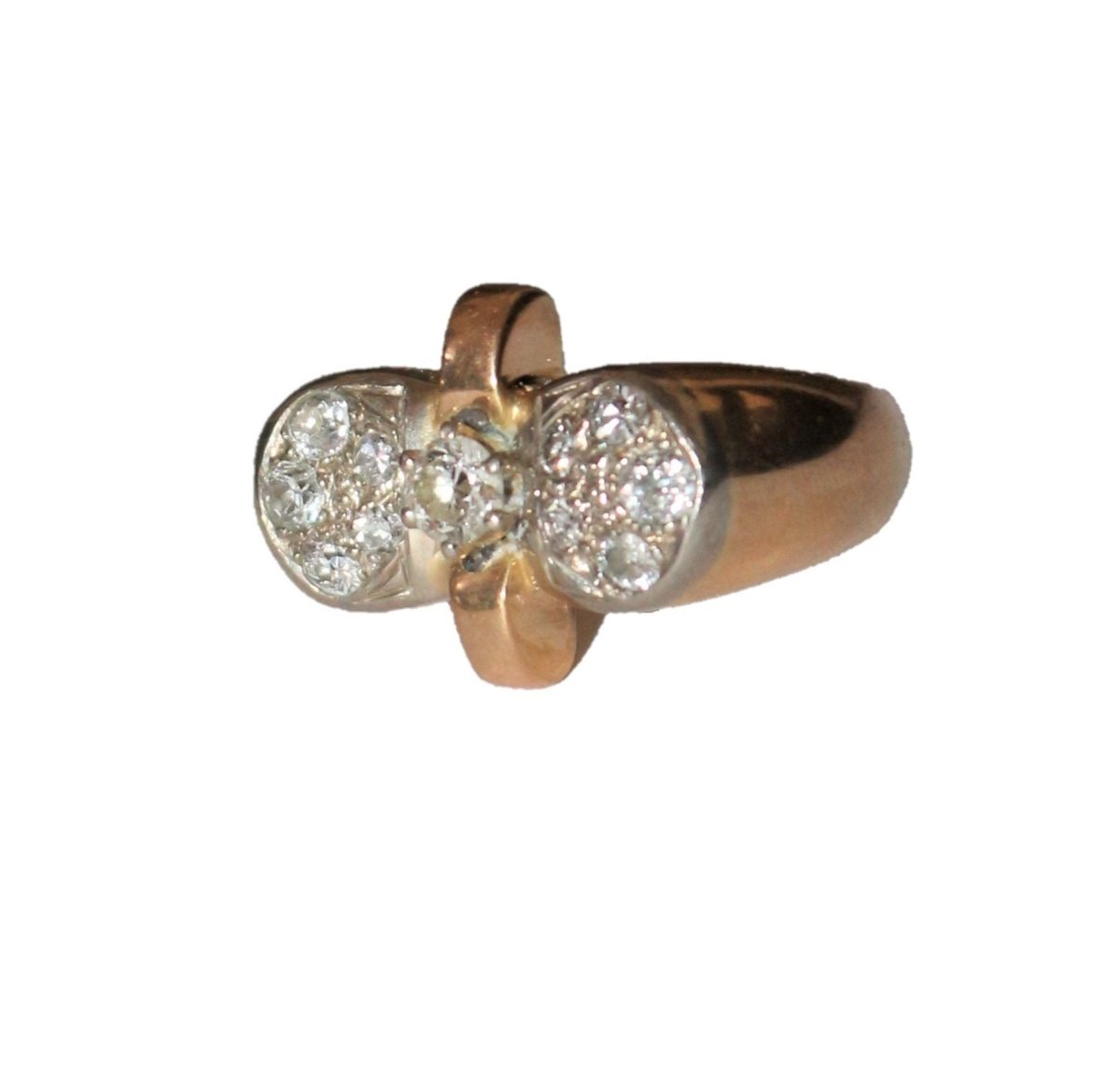 Bague Rétro 1940 Noeud - Castafiore