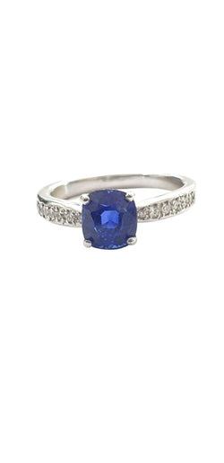 Bague saphir diamants - Castafiore