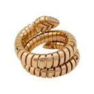 Bague "Serpenti" BULGARI, en or rose et diamants - Castafiore