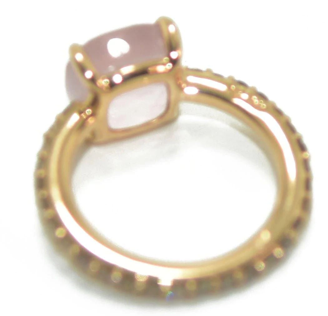 Bague signée Pomellato modèle baby en quartz rose - Castafiore