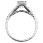 Bague solitaire 1 carat E/VS1 en or blanc et diamants - Castafiore