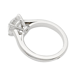 Bague Solitaire CARTIER "1895" en platine et diamant - Castafiore