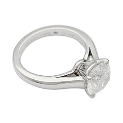 Bague Solitaire CARTIER "1895" en platine et diamant - Castafiore