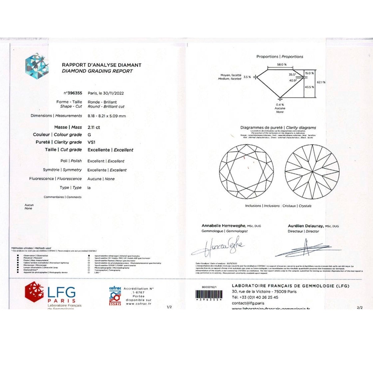 Bague Solitaire CARTIER "1895" en platine et diamant - Castafiore