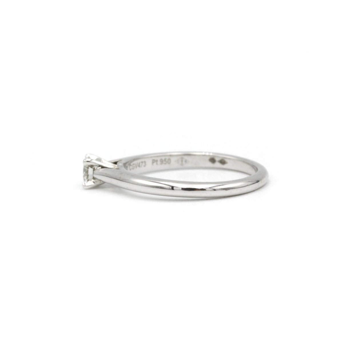 Bague Solitaire CARTIER en platine et diamant - Castafiore