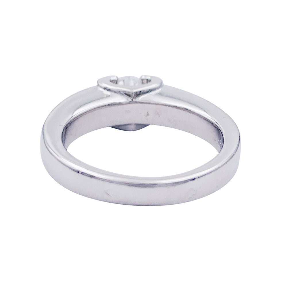 Bague Solitaire CARTIER, "Louis Cartier" en platine et diamant. - Castafiore