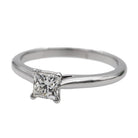 Bague Solitaire CARTIER platine et diamant - Castafiore