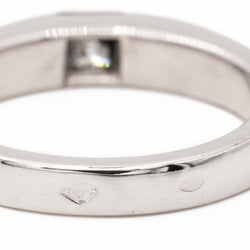 Bague Solitaire CARTIER "Tank" en or blanc et diamant - Castafiore