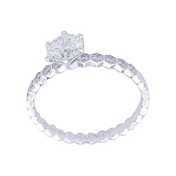 Bague Solitaire Chaumet "Bee my Love" en or blanc en diamants - Castafiore