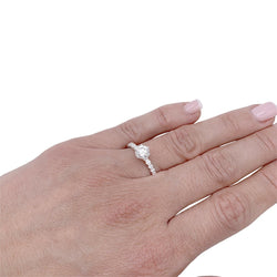 Bague Solitaire Chaumet "Bee my Love" en or blanc en diamants - Castafiore