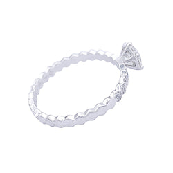 Bague Solitaire Chaumet "Bee my Love" en or blanc en diamants - Castafiore