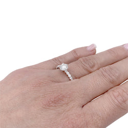 Bague Solitaire Chaumet "Bee my Love" en or blanc en diamants - Castafiore