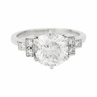 Bague solitaire diamant 2,06 carats en or blanc - Castafiore